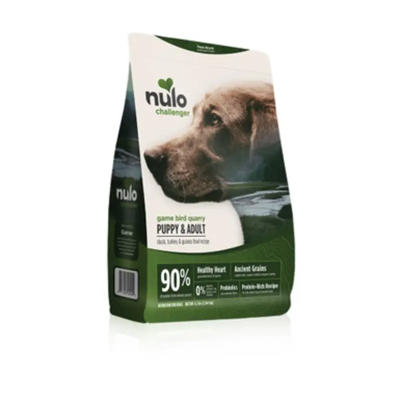 Nulo Challenger Puppy & Adult Duck, Turkey & Guinea Fowl Recipe Dry Dog Food 4.5 lb