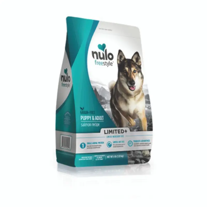 Nulo FreeStyle Limited+ Puppy & Adult Salmon Recipe Dry Dog Food 4 lb