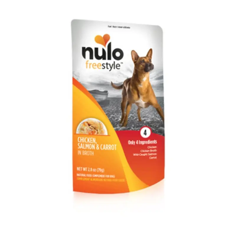 Nulo Freestyle Puppy & Adult Chicken, Salmon & Carrot Recipe Wet Dog Food Topper 2.8 oz