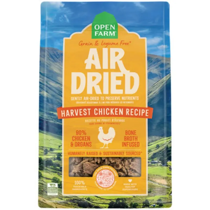 Open Farm Harvest Chicken Recipe Air-Dried Dog Food 1 lb