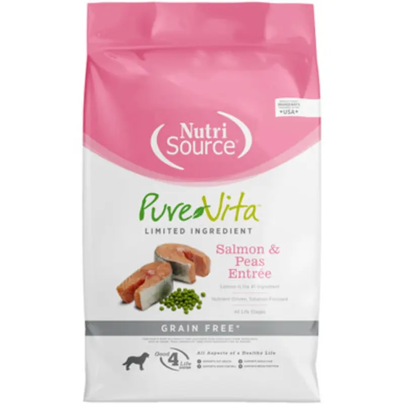 PureVita Limited Ingredient Salmon & Peas Entre Grain Free Dry Dog Food 4 lb
