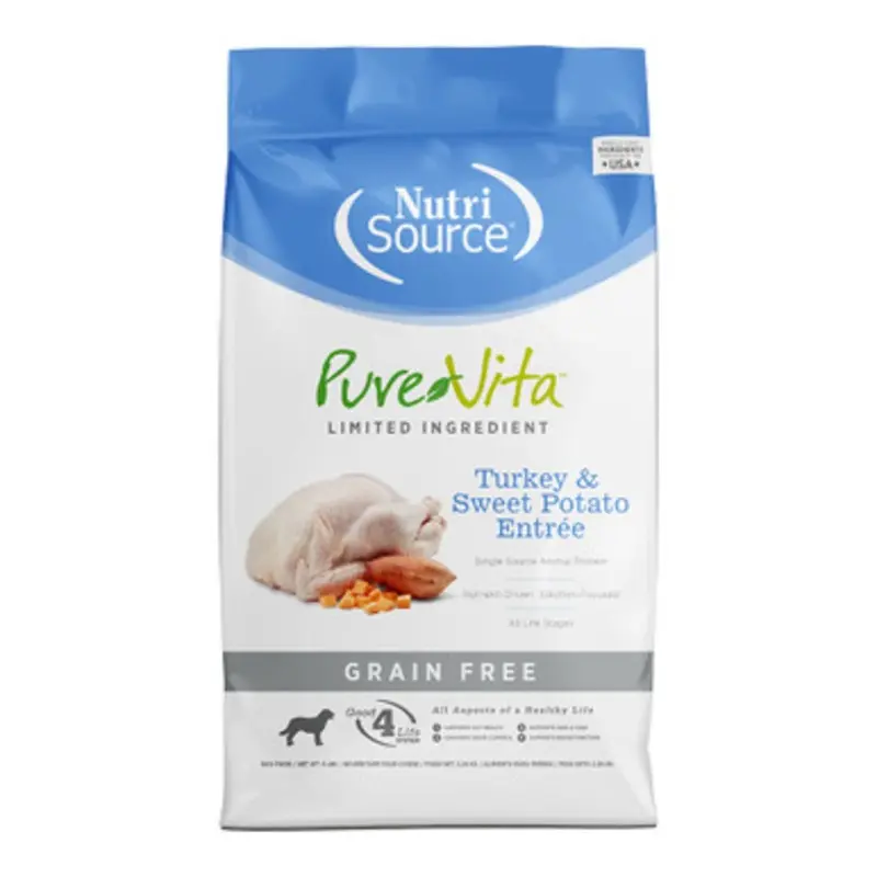 PureVita Turkey & Sweet Potato Entree Grain Free Dry Dog Food 4 lb