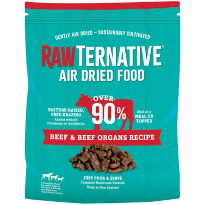 Rawternative Beef & Beef Organs Recipe Air-Dried Dog Food 1 lb