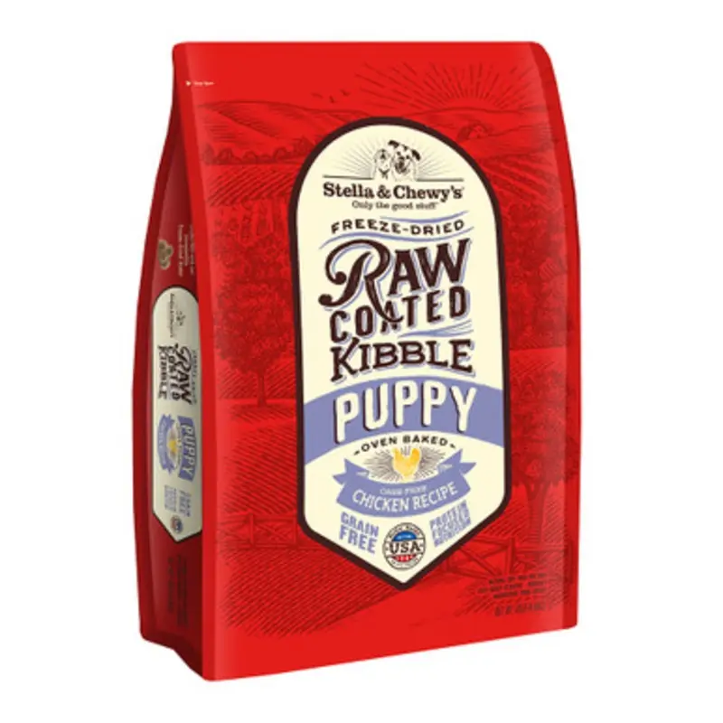 Stella & Chewy's Chicken Recipe Raw Coated Kibble Dry Puppy Food 3.5 lb