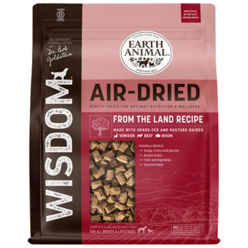 Dr. Bob Goldsteins Wisdom Air-Dried From The Land Recipe Dog Food 2 lb
