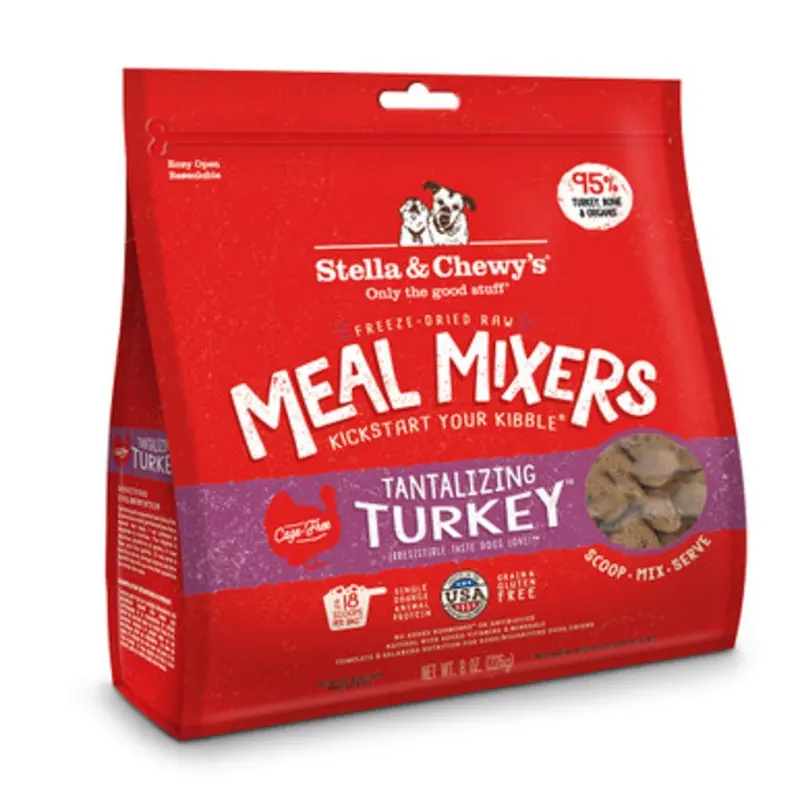 Stella & Chewy's Tantalizing Turkey Freeze-Dried Raw Dog Meal Mixers 3.5 oz