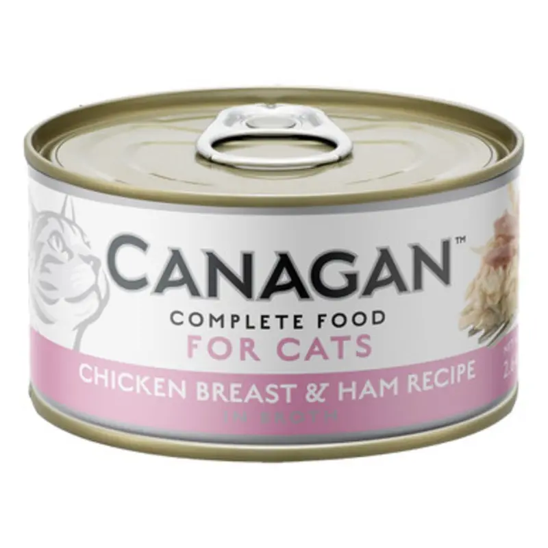 Canagan Chicken Breast & Ham Recipe in Broth Canned Cat Food 2.64 oz