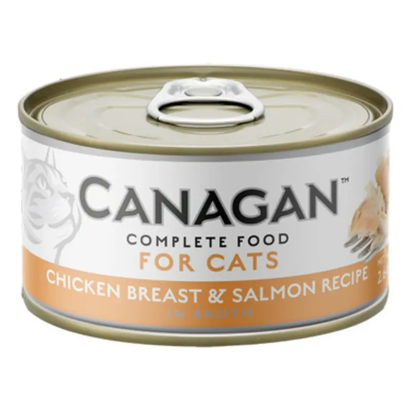 Canagan Chicken Breast & Salmon Recipe in Broth Canned Cat Food 2.64 oz