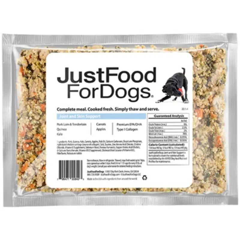 JustFoodForDogs Joint & Skin Support Frozen Cooked Dog Food 18 oz