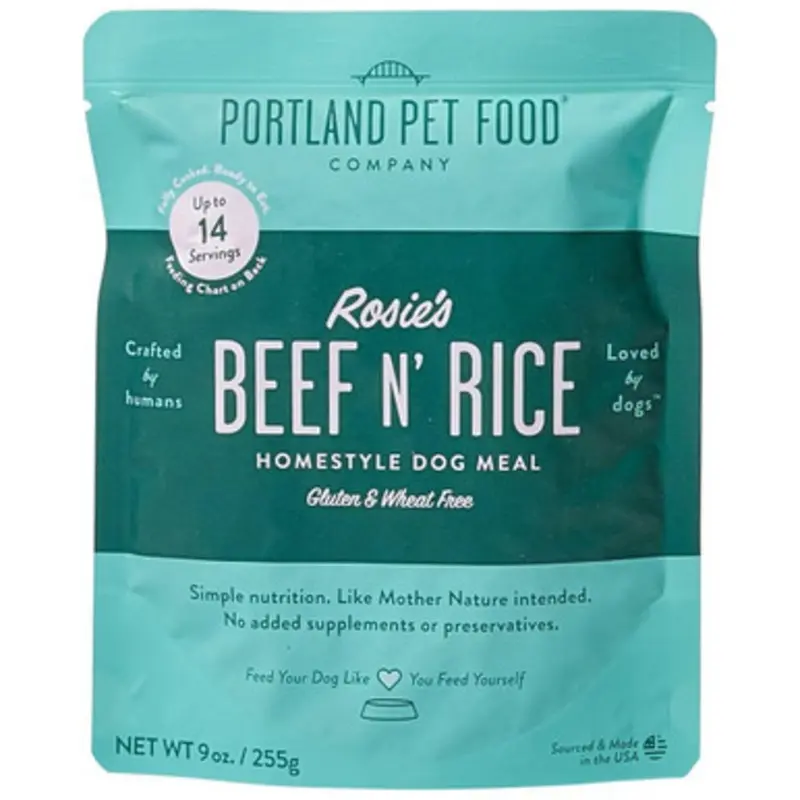 Portland Pet Food Rosie's Beef N' Rice Homestyle Meal Dog Food Topper 9 oz
