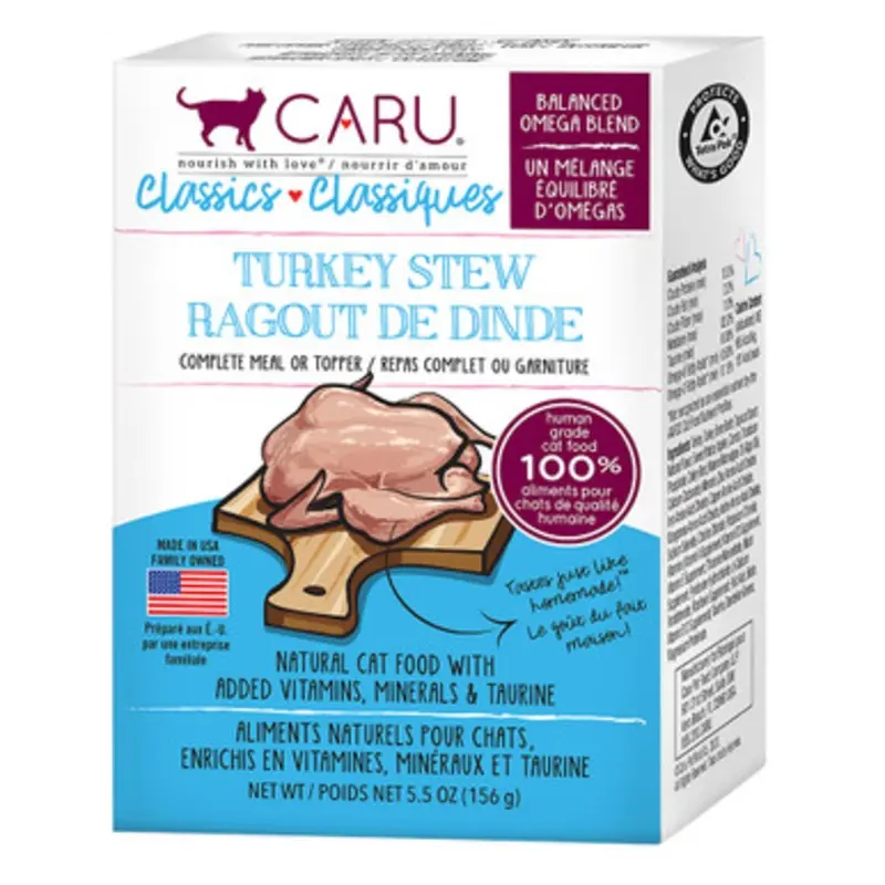 Caru Classics Turkey Stew Wet Cat Food 6 oz