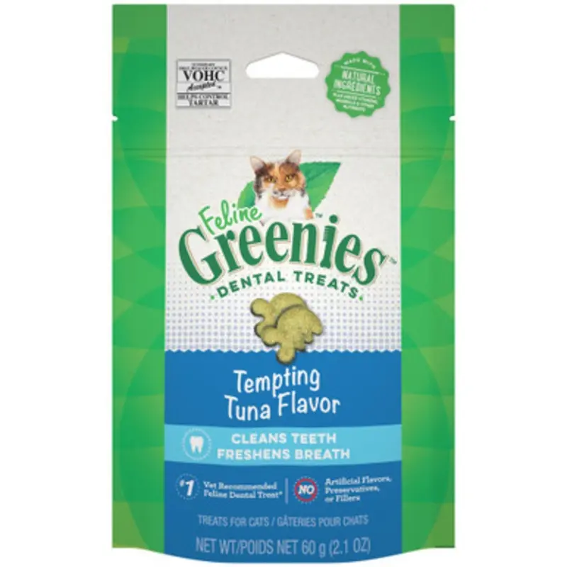 Feline Greenies Tempting Tuna Flavor Cat Dental Treats 2.1 oz