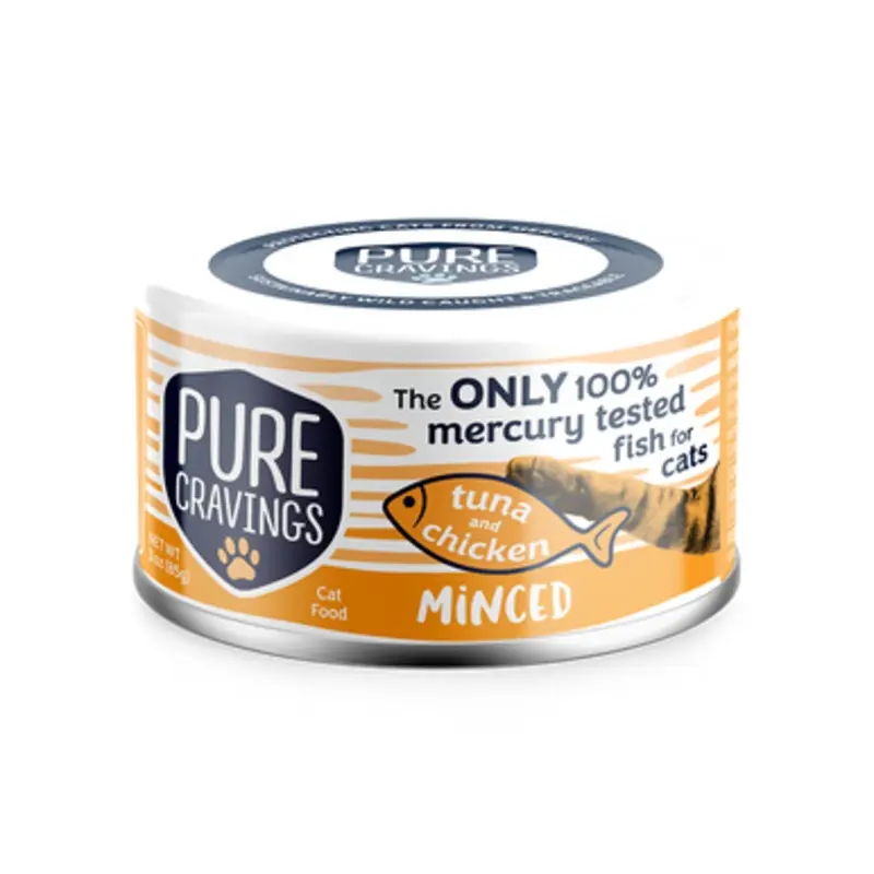 Pure Cravings Tuna & Chicken Minced Canned Cat Food 3 oz