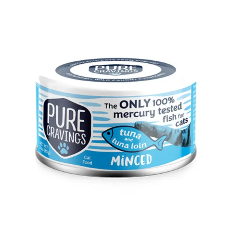 Pure Cravings Tuna & Tuna Loin Minced Canned Cat Food 3 oz