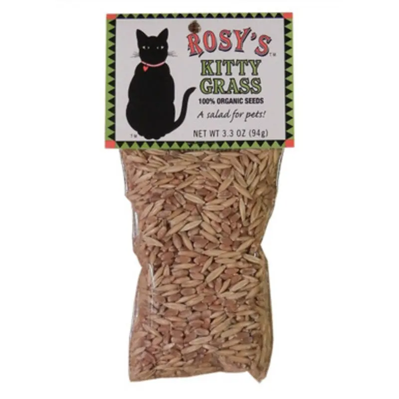 Rosy's 100% Organic Kitty Grass Seed Packet 3.3 oz