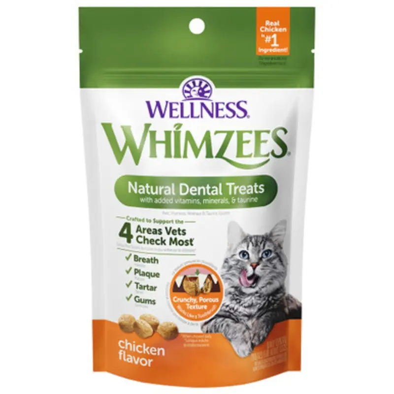 Whimzees Chicken Flavor Natural Cat Dental Treats 2 oz