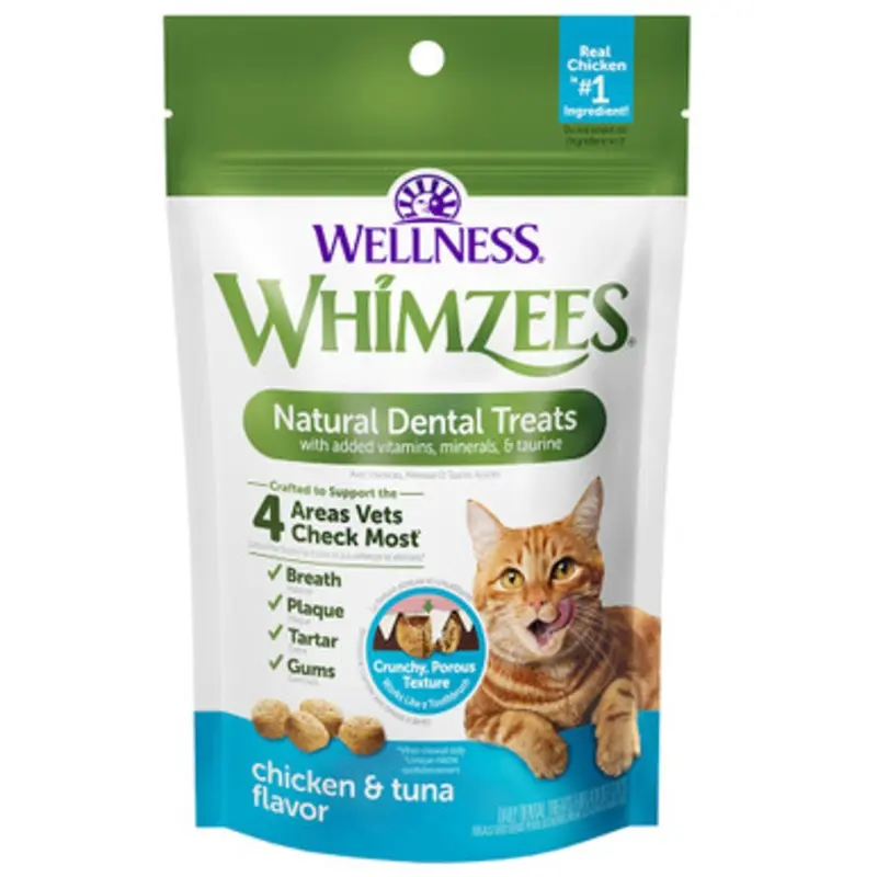 Whimzees Chicken & Tuna Flavor Natural Cat Dental Treats 2 oz