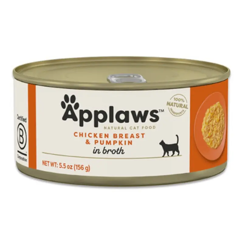 Applaws Chicken Breast & Pumpkin in Broth Canned Cat Food 5.5 oz