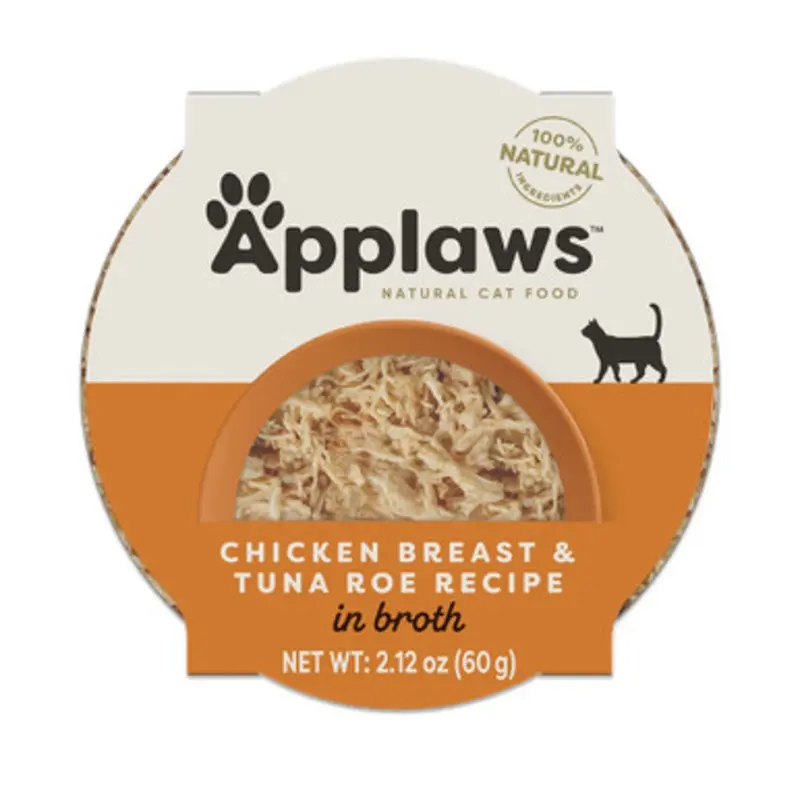 Applaws Chicken Breast & Tuna Roe Recipe in Broth Wet Cat Food 2.12 oz
