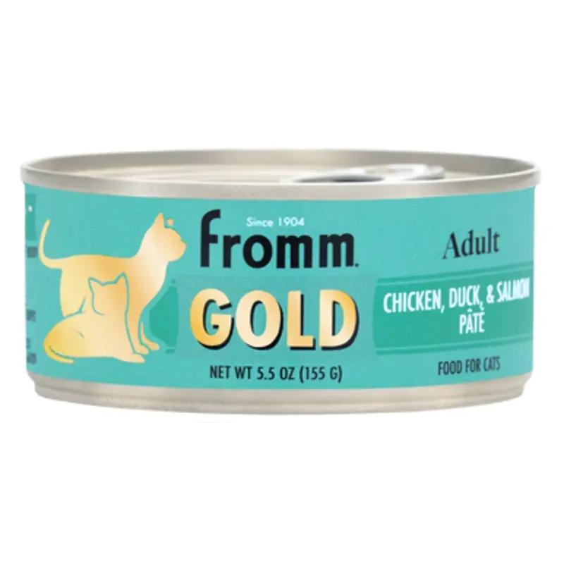 Fromm Gold Chicken, Duck & Salmon Pt Adult Canned Cat Food 5.5 oz