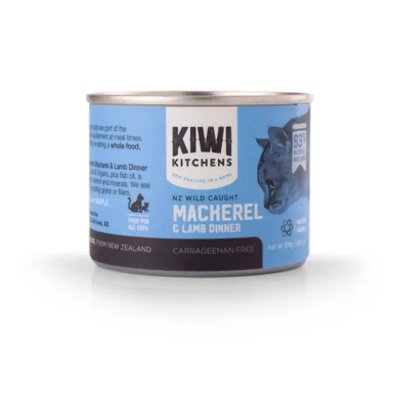Kiwi Kitchens Mackerel & Lamb Canned Cat Food 6 oz