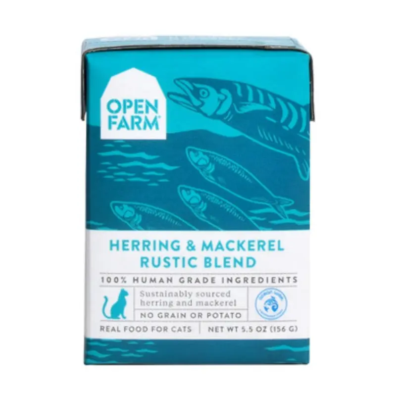 Open Farm Herring & Mackerel Rustic Blend Wet Cat Food 5.5 oz
