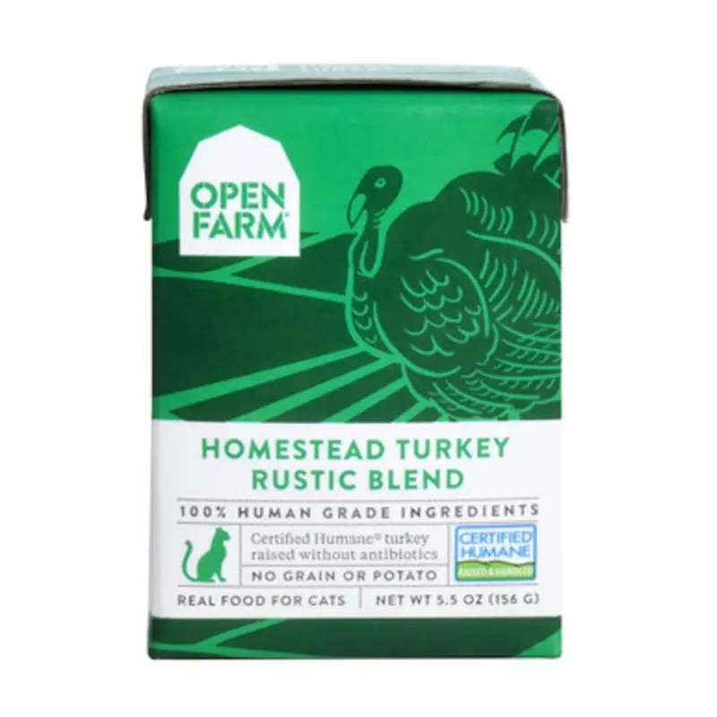 Open Farm Homestead Turkey Rustic Blend Wet Cat Food 5.5 oz