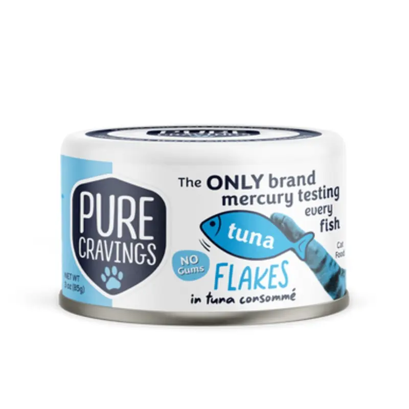 Pure Cravings Tuna Flakes in Tuna Consomm Canned Cat Food 3 oz