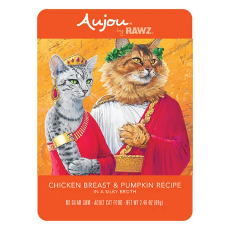 RAWZ Aujou Chicken Breast & Pumpkin Recipe Wet Cat Food 2.46 oz