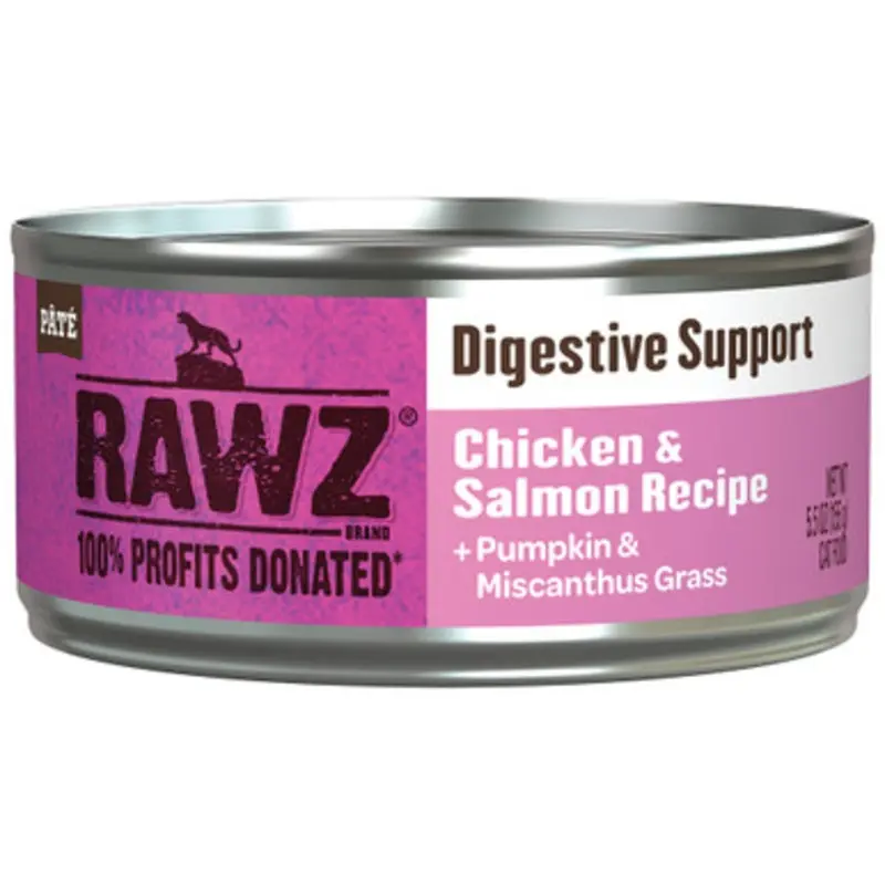 RAWZ Digestive Support Chicken & Salmon Recipe Canned Cat Food 5.5 oz
