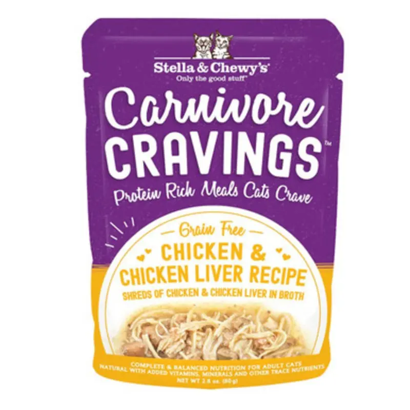 Stella & Chewy's Carnivore Cravings Chicken & Chicken Liver Recipe Wet Cat Food 2.8 oz