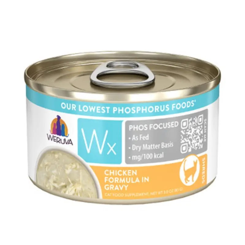 Weruva Wx Phos Focused Chicken Formula Shreds Cat Food Supplement 3.0 oz