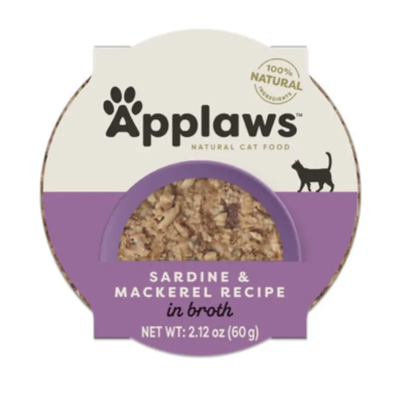 Applaws Sardine & Mackerel Recipe in Broth Wet Cat Food 2.12 oz
