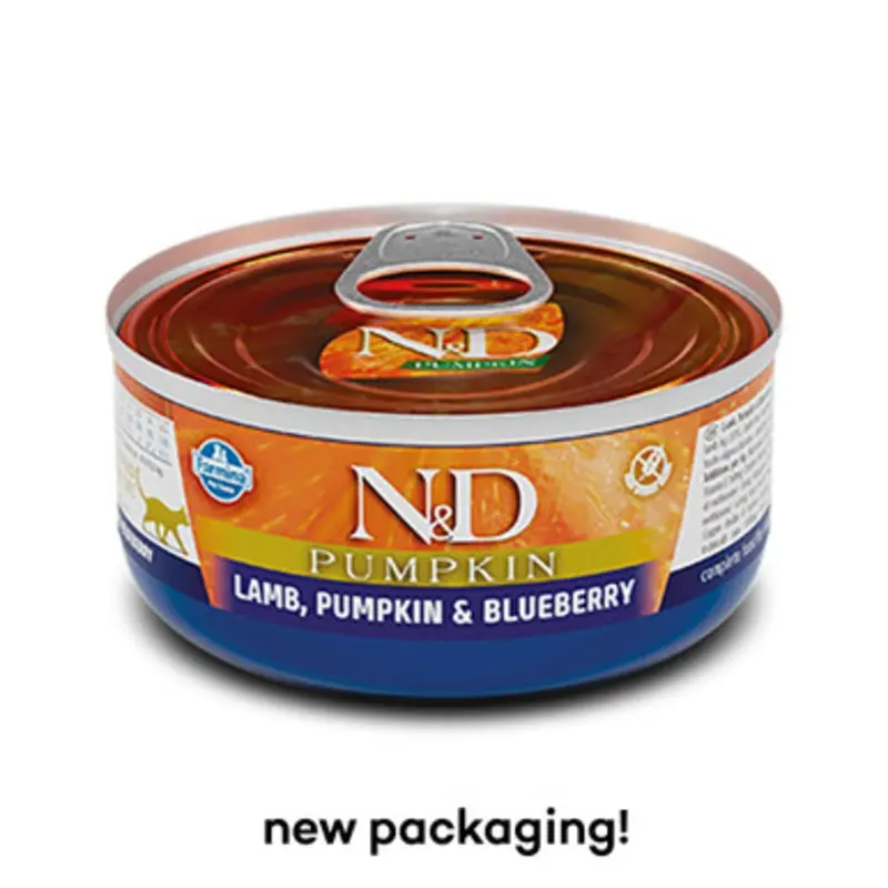Farmina N&D Pumpkin Lamb, Pumpkin & Blueberry Canned Cat Food 2.46 oz