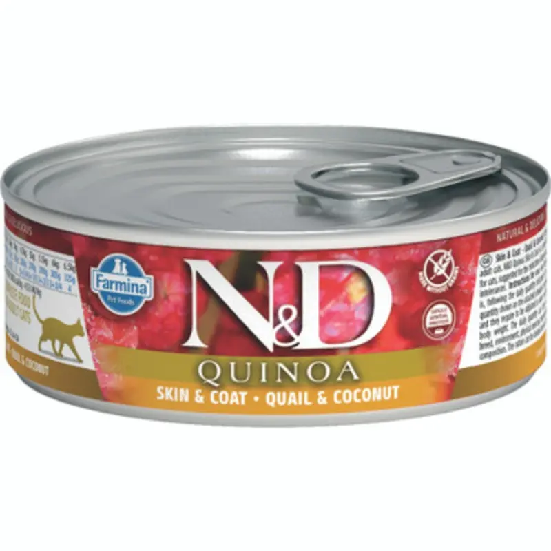 Farmina N&D Quinoa Skin & Coat Quail & Coconut Adult Canned Cat Food 2.8 oz
