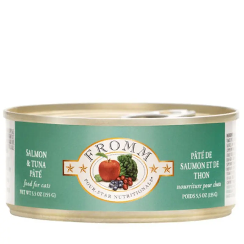 Fromm Four-Star Salmon & Tuna Pate Canned Cat Food 5.5 oz