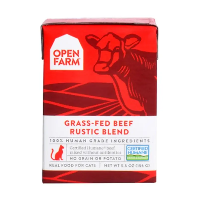Open Farm Grass-Fed Beef Rustic Blend Wet Cat Food 5.5 oz