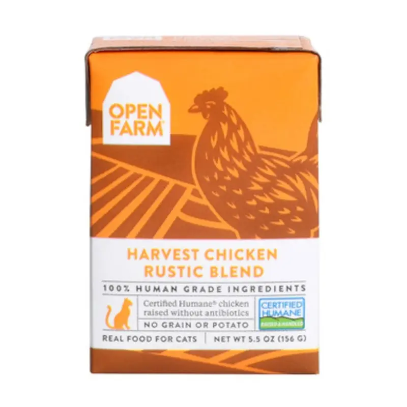 Open Farm Harvest Chicken Rustic Blend Wet Cat Food 5.5 oz