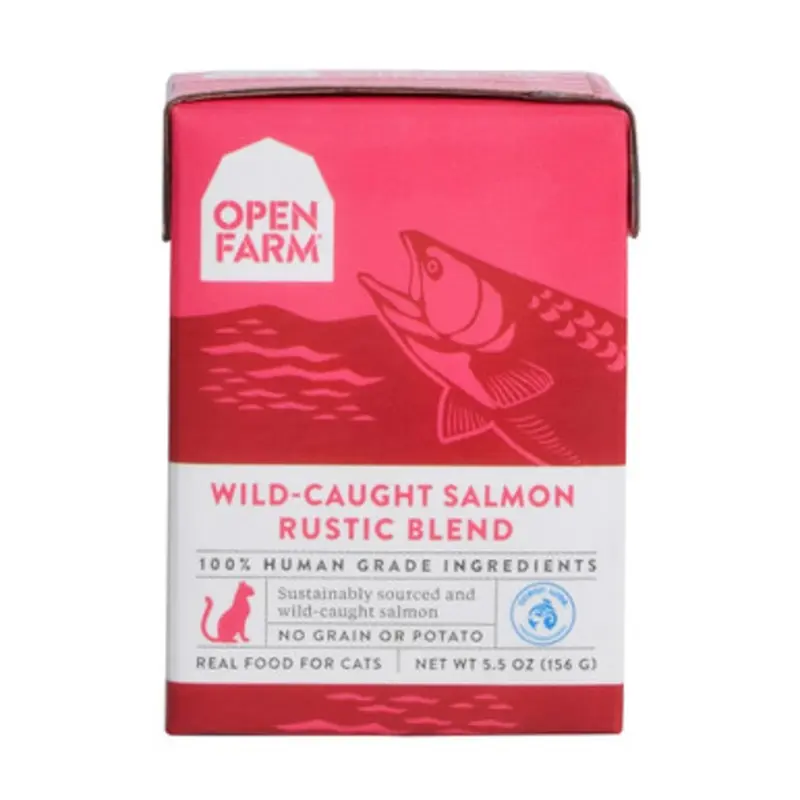 Open Farm Wild-Caught Salmon Rustic Blend Wet Cat Food 5.5 oz