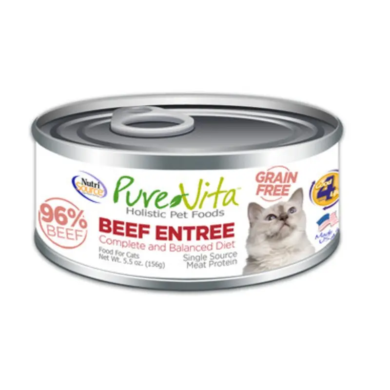 PureVita Beef Entree Canned Cat Food 5.5 oz