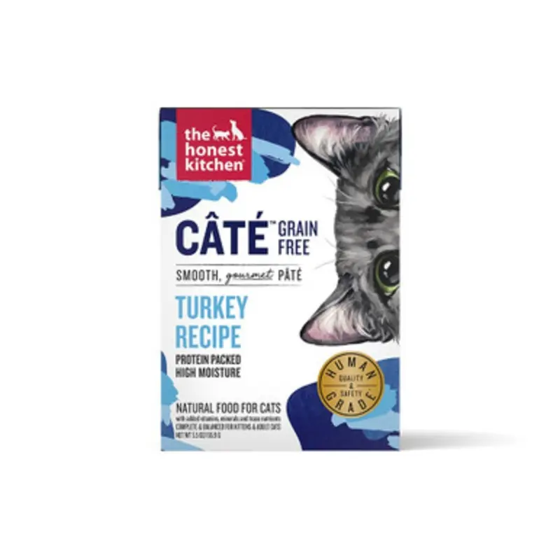 The Honest Kitchen Cate Grain Free Turkey Recipe Pate Wet Cat Food 5.5 oz