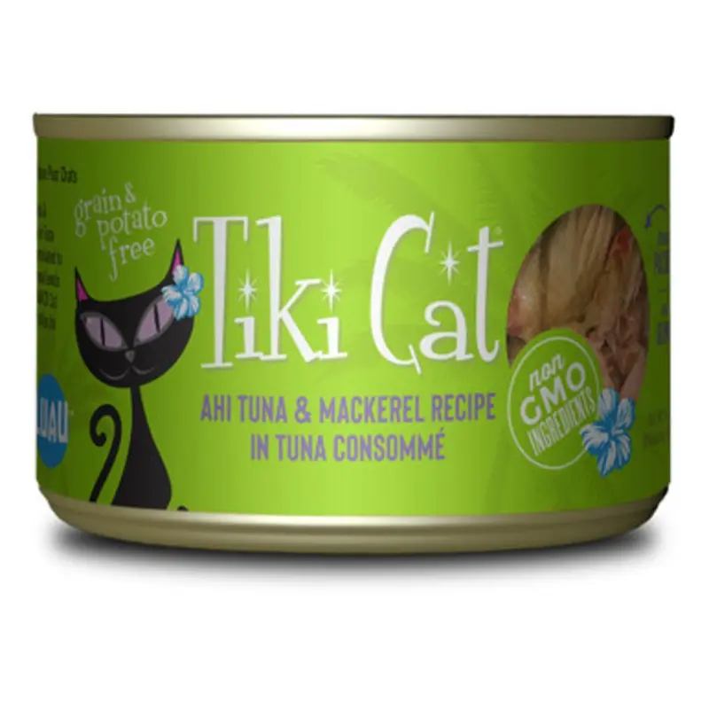 Tiki Cat Papeekeo Luau Ahi Tuna & Mackerel Canned Cat Food 6 oz