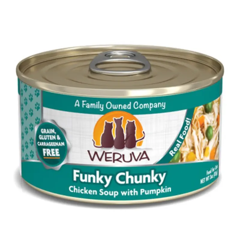 Weruva Funky Chunky Chicken Soup with Pumpkin Canned Cat Food 3 oz