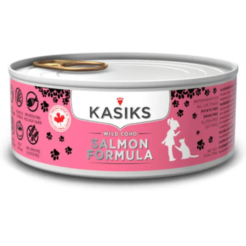 Kasiks Wild Coho Salmon Formula Canned Cat Food 5.5 oz