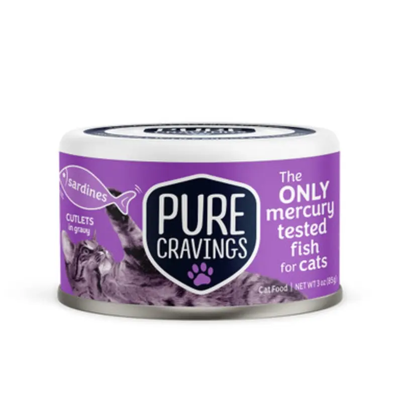 Pure Cravings Sardines Cutlets in Gravy Canned Cat Food 3 oz