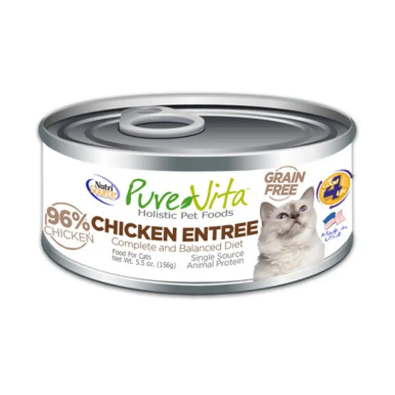 PureVita Chicken Entree Canned Cat Food 5.5 oz
