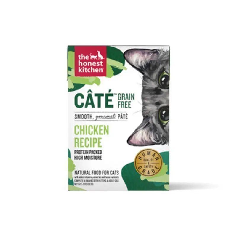 The Honest Kitchen Cate Grain Free Chicken Recipe Pate Wet Cat Food 5.5 oz