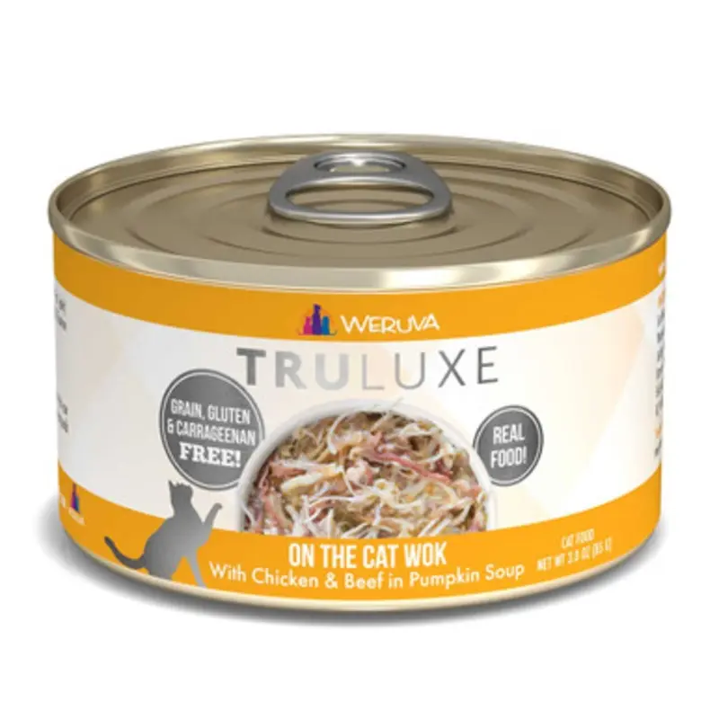 Truluxe On The Cat Wok with Chicken & Beef in Pumpkin Soup Canned Cat Food 3 oz