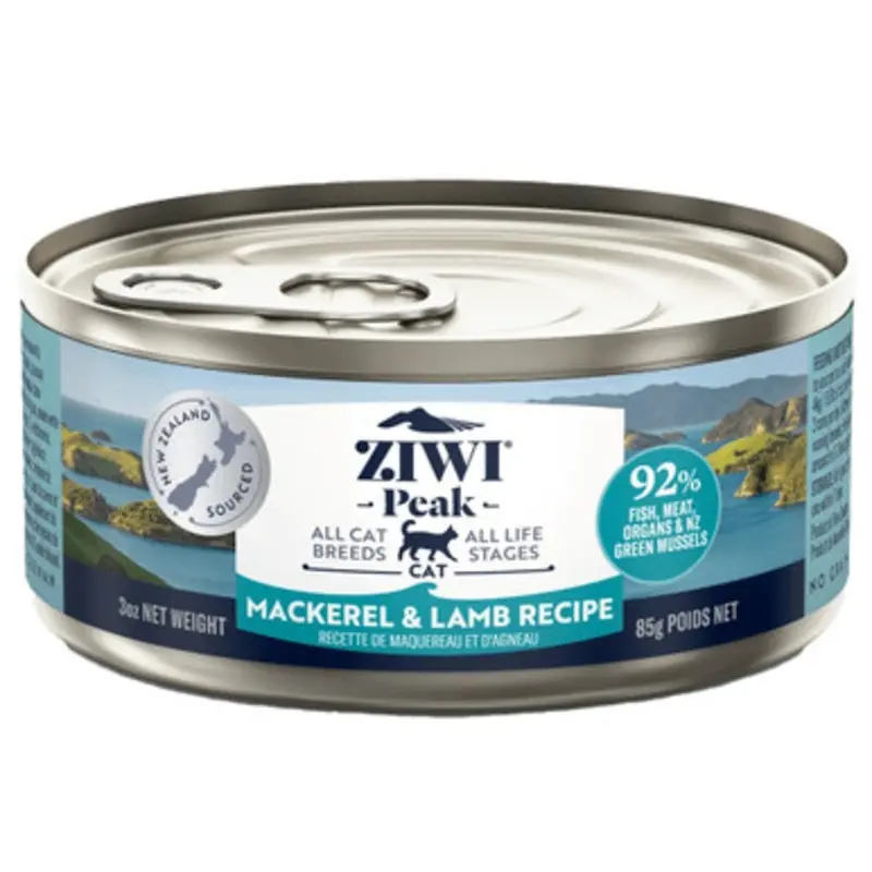 ZIWI Peak Mackerel & Lamb Recipe Canned Cat Food 3 oz