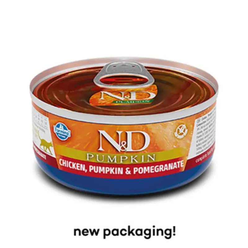 Farmina N&D Pumpkin Chicken, Pumpkin & Pomegranate Canned Cat Food 2.46 oz